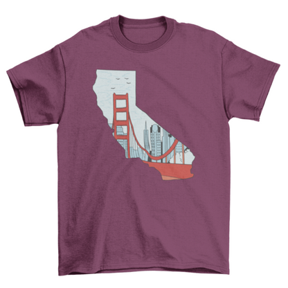 California State map t-shirt