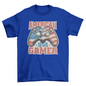 Joystick with american flag t-shirt