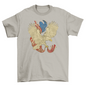 Eagle with american flag t-shirt