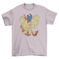 Eagle with american flag t-shirt
