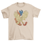 Eagle with american flag t-shirt