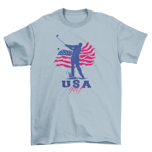 USA American golf t-shirt